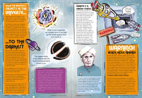 A spread of the Supernova Magazine about Black Holes