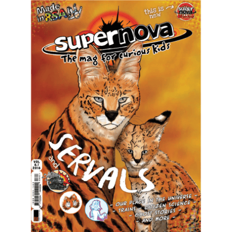 The cover art for Supernova volume 6.1, featuring a Serval.
