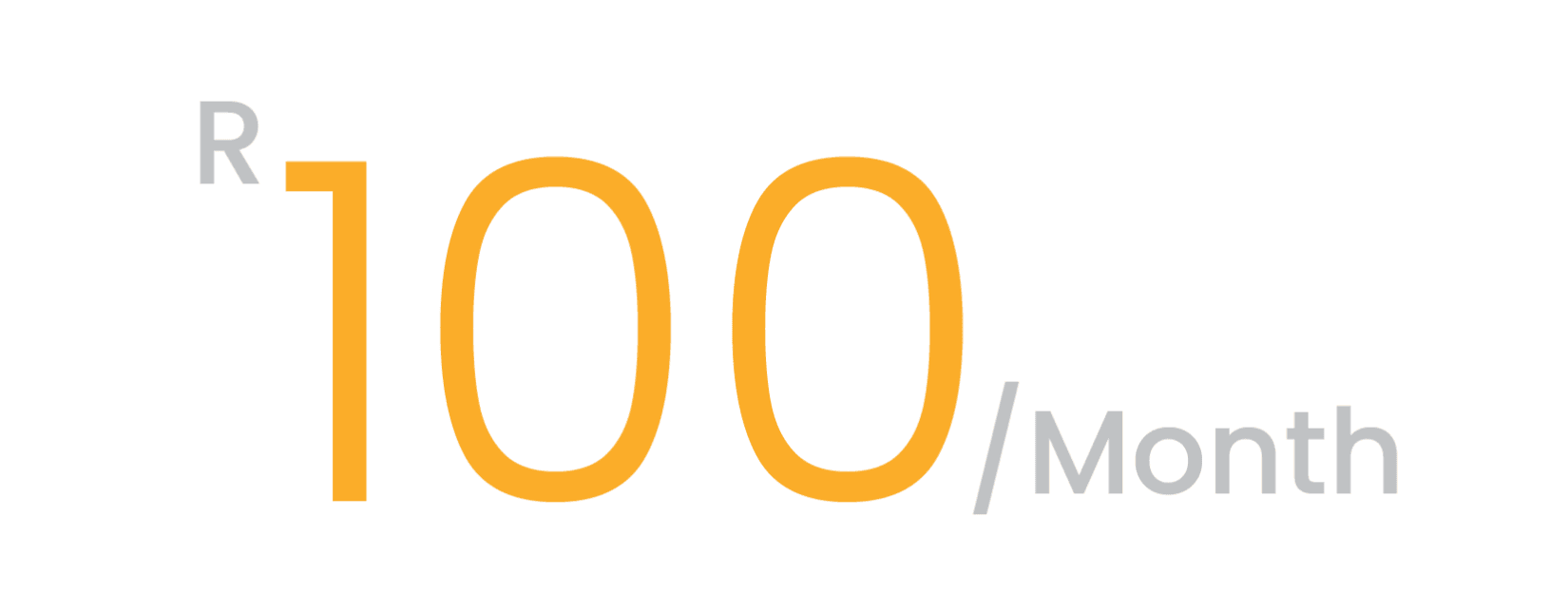 80 Rand per month graphic